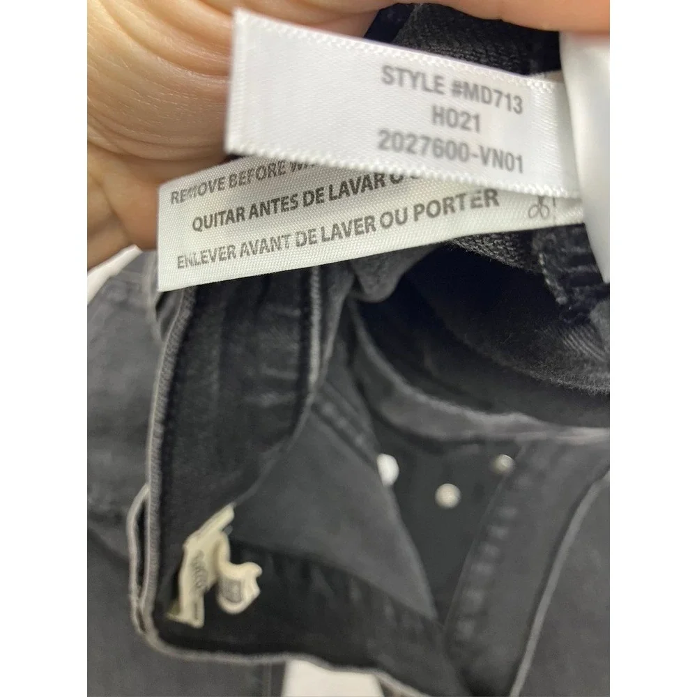 Madewell The Perfect Vintage Jean High Rise Lunar Wash‎ Black Denim MD713 29P